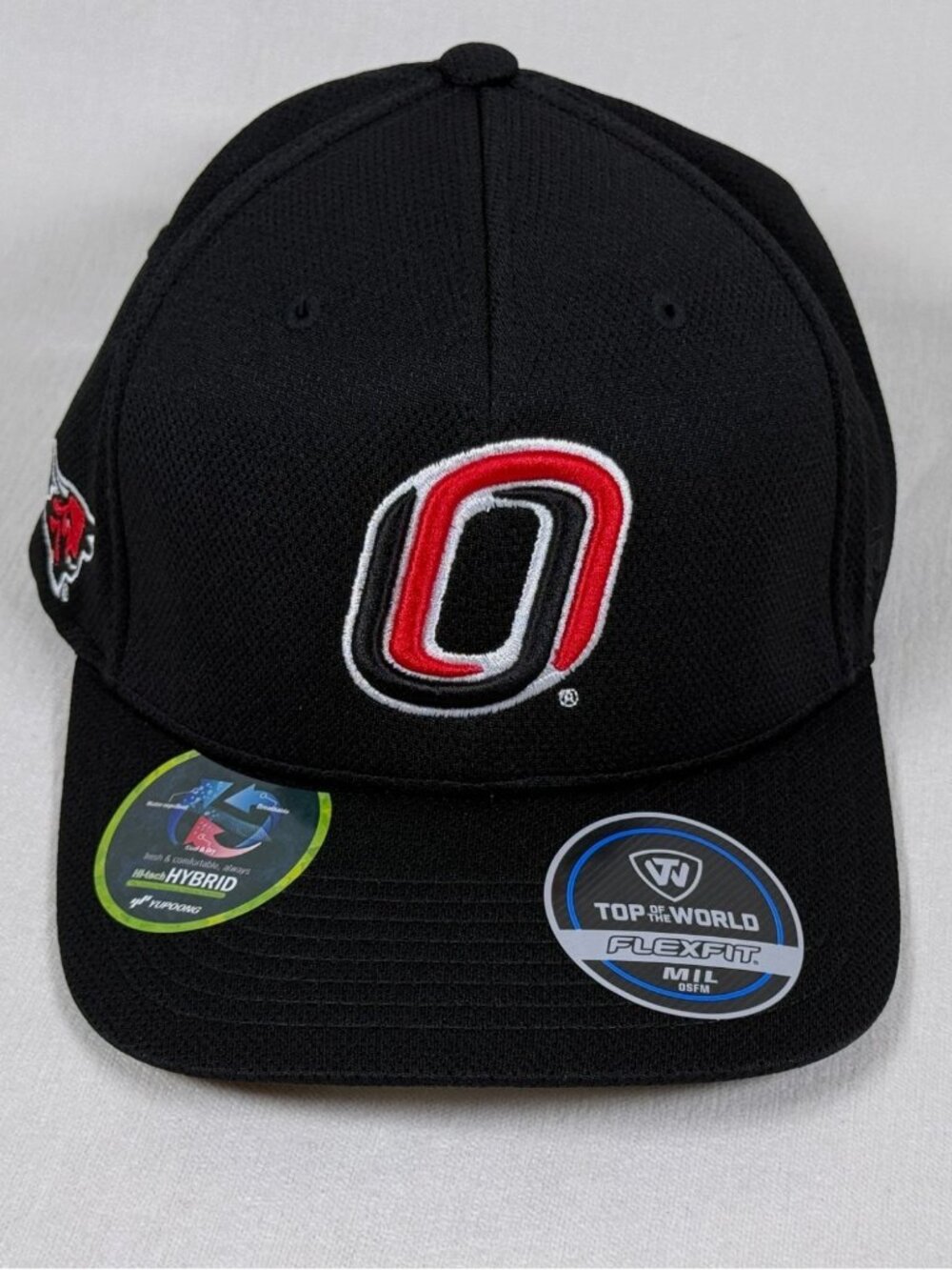 Nebraska Omaha Mavericks Top Of The World Reflex Men's Flex Fit Hat Size M/L